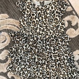 Girls leopard dress